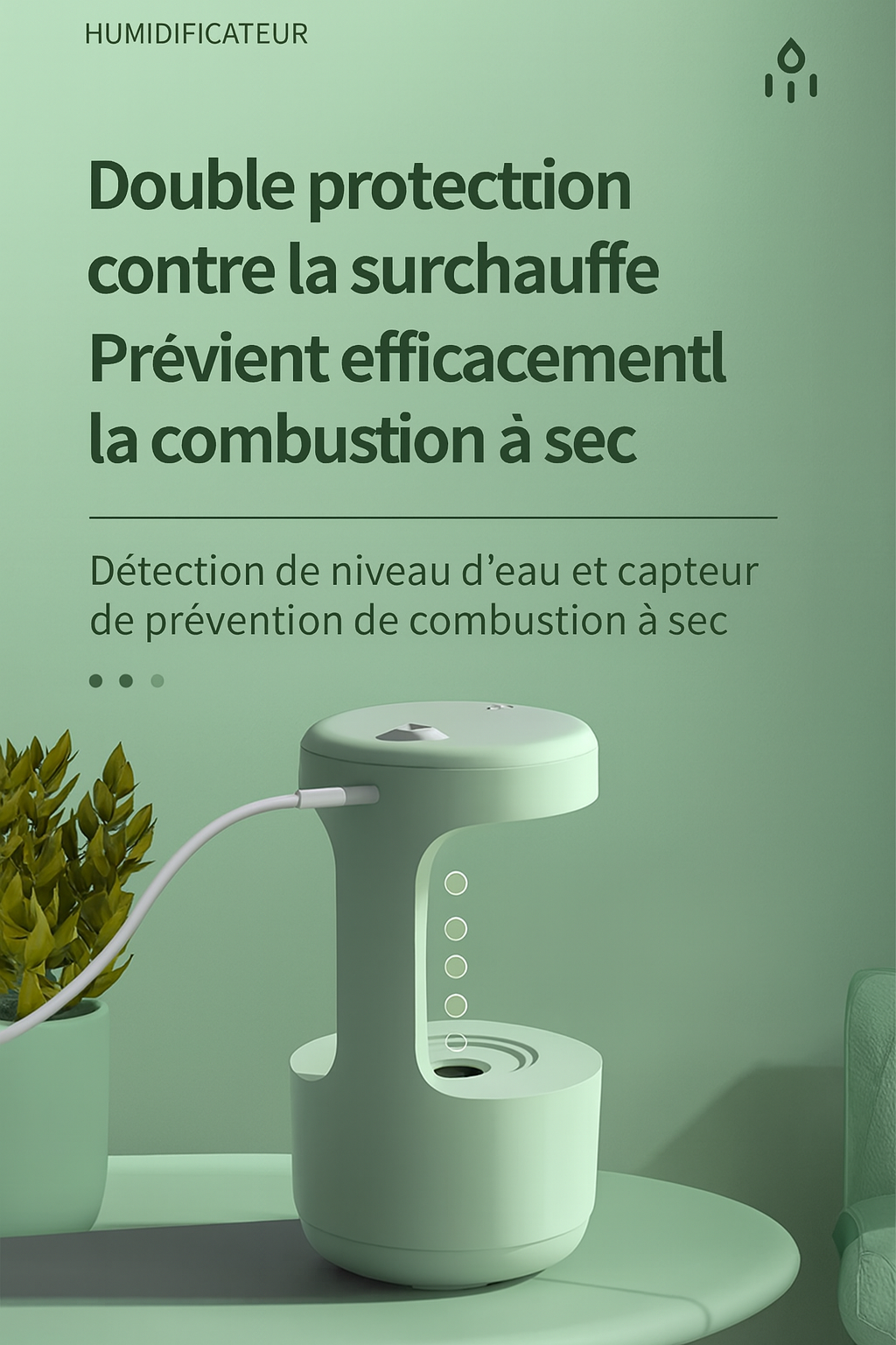ZenMist™ – Humidificateur Anti-Gravité à Brume Relaxante et Design Futuriste