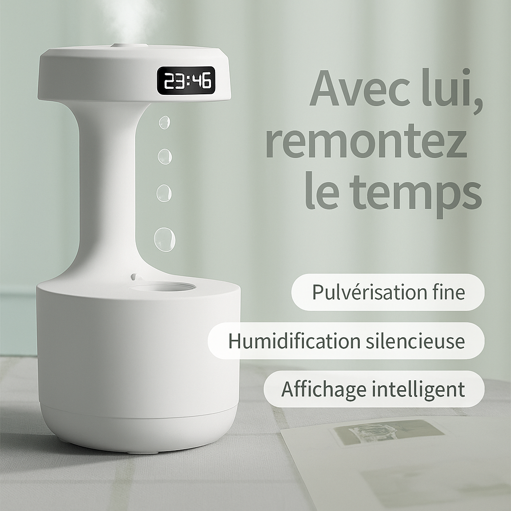 ZenMist™ – Humidificateur Anti-Gravité à Brume Relaxante et Design Futuriste