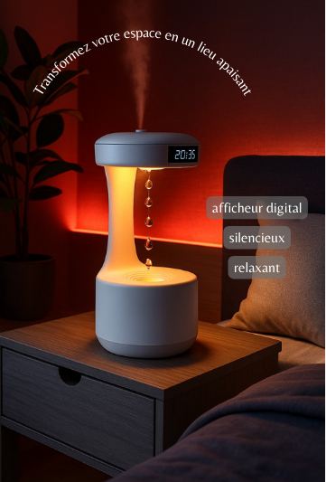 ZenMist™ – Humidificateur Anti-Gravité à Brume Relaxante et Design Futuriste